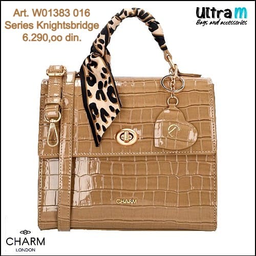 Zenska torba Charm London Art. W01383 016 Knightsbridge bež lak