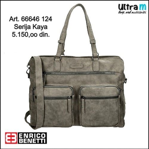 Zenska torba Enrico Benetti Art. 66646 124 Kaya siva