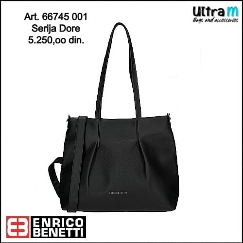 Zenska torba Enrico Benetti Art. 66745 001 Dore crna