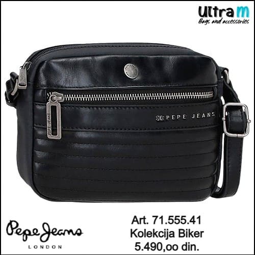Zenska torba Pepe Jeans London Art. 71.555.41 Biker crna