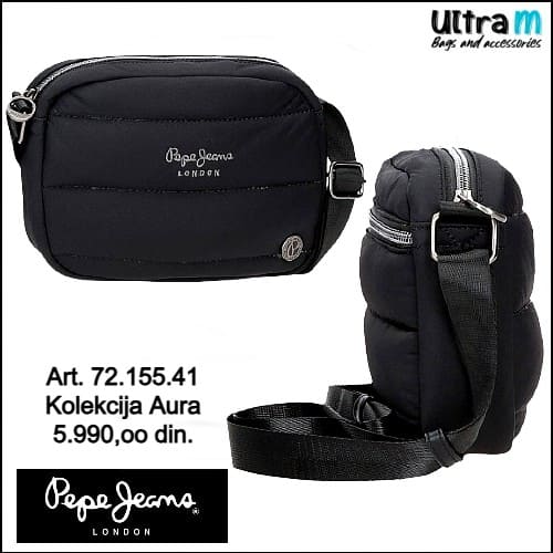 Zenska torba Pepe Jeans London Art. 72.155.41 Aura crna