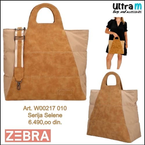 Zenska torba Zebra Trends Art. W00217 010 Selene camel